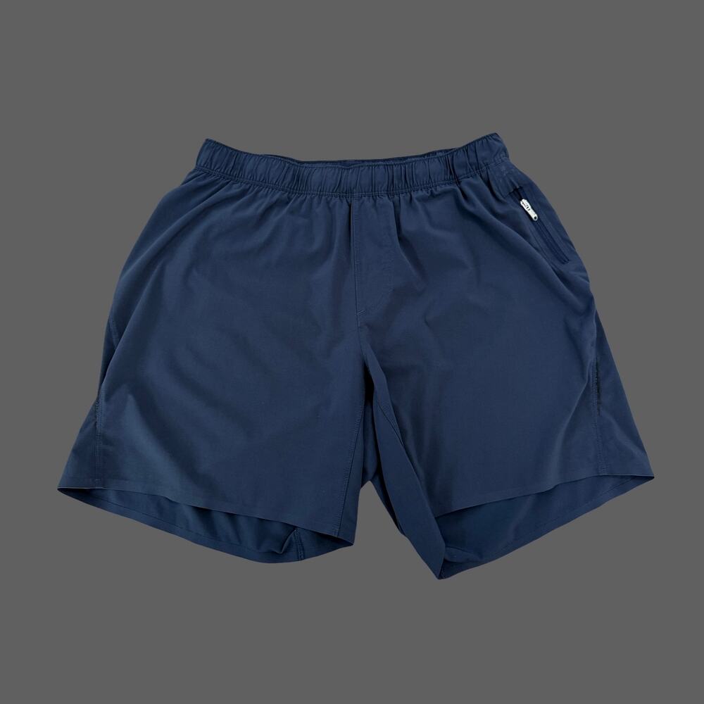 Lululemon Mens Navy Blue Lined Athletic Running Shorts L